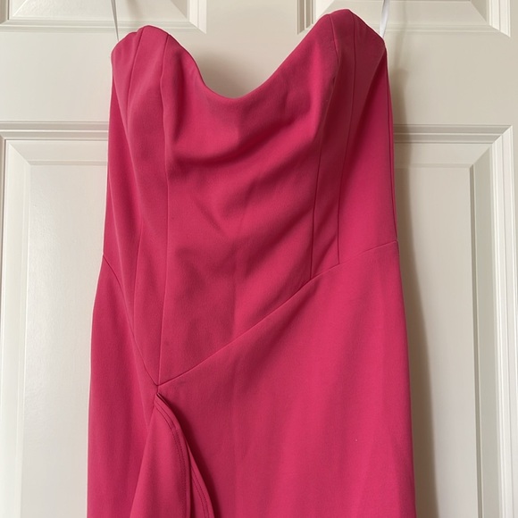 Katie May (NWT) strapless ruffle pink cocktail dress - Picture 5 of 10